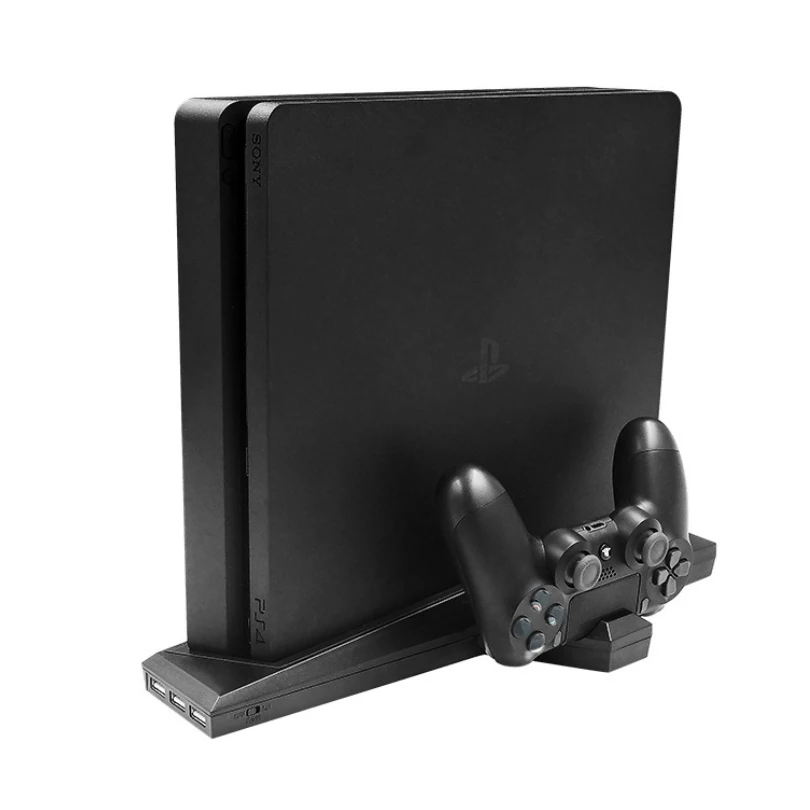 PS4 Cooling Fan Heat Sink Base Vertical Charger Stand Dual Controller Charging Dock For Playstation 4 PS4 Slim Game Accessories
PS4 Cooling Fan Heat Sink Base Vertical Charger Stand Dual Controller Charging Dock For Playstation 4 PS4 Slim Game Accessories