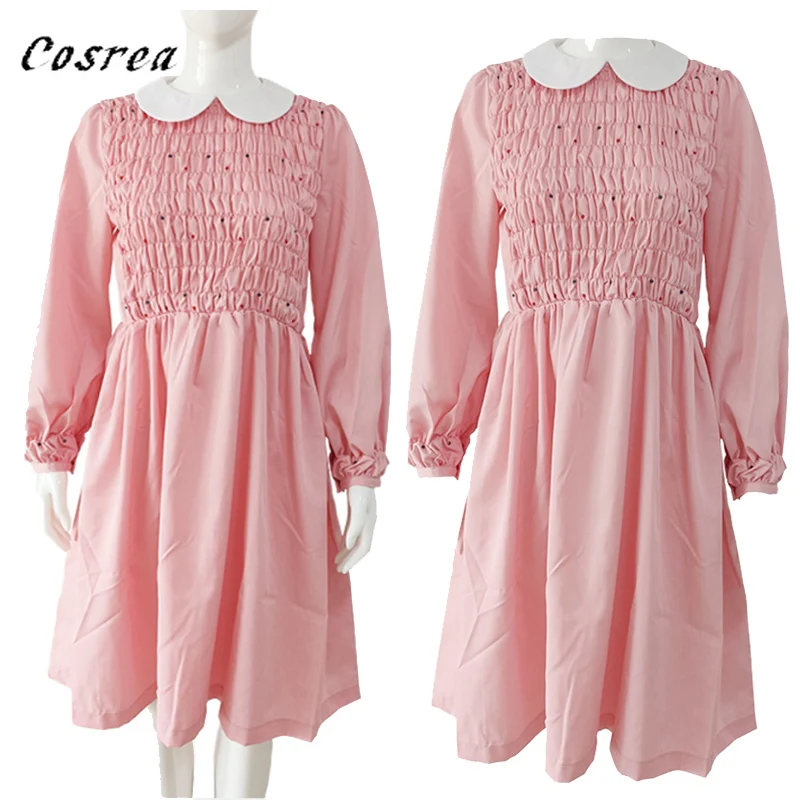 Stranger Things Dustin Cosplay Nancy Wheeler Women Dress Stranger Things Costume Eleven Outfit 11 Pink Sleeve Long Girls Dress
Stranger Things Dustin Cosplay Nancy Wheeler Women Dress Stranger Things Costume Eleven Outfit 11 Pink Sleeve Long Girls Dress