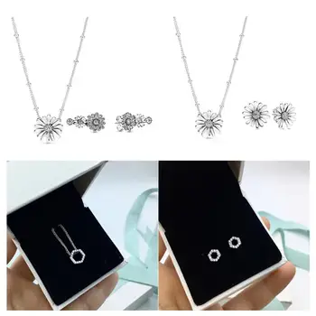 18 Original 925 Sterling Silver 2020 Spring Flowers Necklace Earrings Set with Original Engraving Fashion Woman Jewelry Gift
18 Original 925 Sterling Silver 2020 Spring Flowers Necklace Earrings Set with Original Engraving Fashion Woman Jewelry Gift