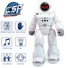 Jouet Robotique Intelligent Red Bloc de Construction du Robot télécommandé Rouge Jouet éducatif de Danse de Chant de capteur de Mouvement Robots électroniques pour Enfants