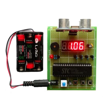 Ultrasonic range finder 51 single chip STC89C52 electronic universal board production maker DIY kit
Ultrasonic range finder 51 single chip STC89C52 electronic universal board production maker DIY kit