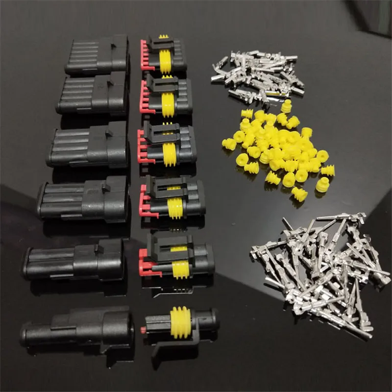 500set 1P 2P 3P 4P 5P 6P Way AMP Super seal Waterproof Electrical Wire Connector Plug for car waterproof connector
500set 1P 2P 3P 4P 5P 6P Way AMP Super seal Waterproof Electrical Wire Connector Plug for car waterproof connector