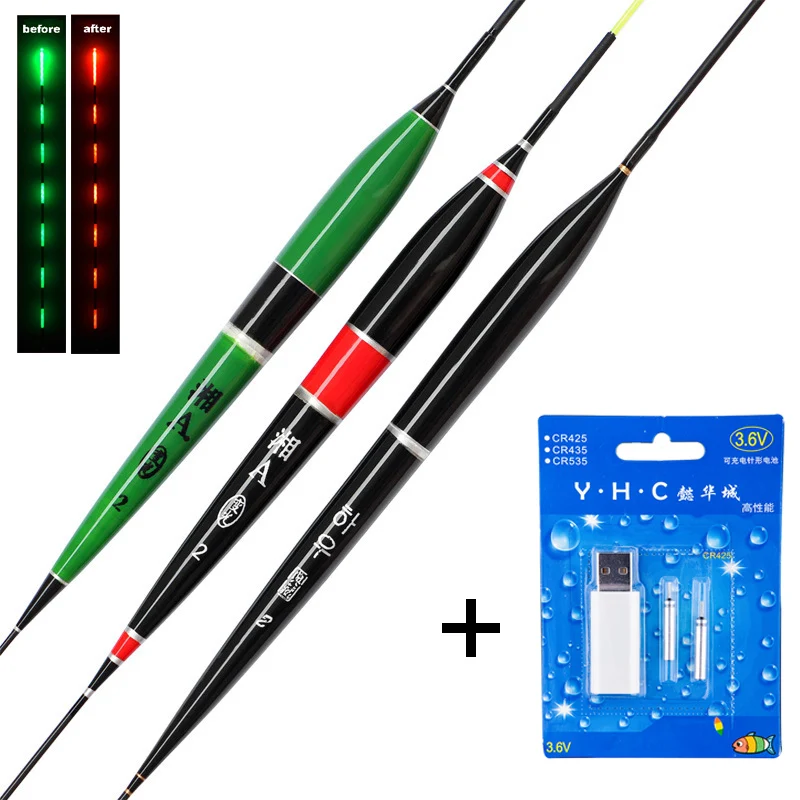 Smart Led Fishing Float + USB Charger Rechargeable Battery Fish Bite Automatically Remind Color Change Night Fishing Buoy A236
Smart Led Fishing Float + USB Charger Rechargeable Battery Fish Bite Automatically Remind Color Change Night Fishing Buoy A236