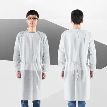 10pcs Unisex Safety Protection Clothes Isolation Gown with Elastic Cuff Disposable Non-Woven Splash Resistant one size fits all
10pcs Unisex Safety Protection Clothes Isolation Gown with Elastic Cuff Disposable Non-Woven Splash Resistant one size fits all