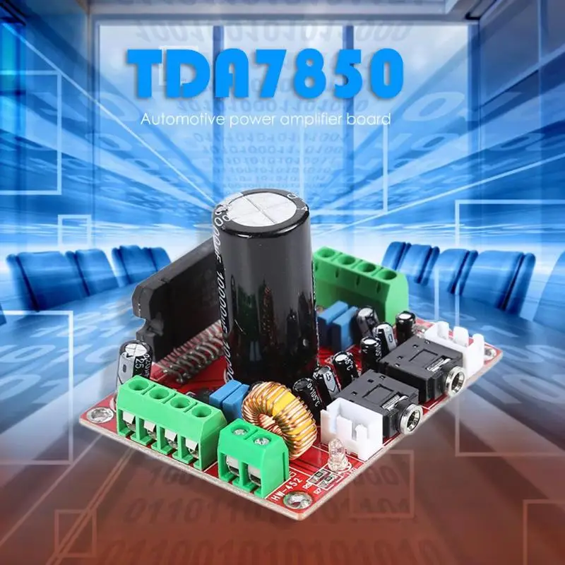 High Quality TDA7850 4 Channel Car Power Amplifier Board with BA3121 Noise Reduction Subwoofer Amplifiers Audio HiFi 4x50W
High Quality TDA7850 4 Channel Car Power Amplifier Board with BA3121 Noise Reduction Subwoofer Amplifiers Audio HiFi 4x50W