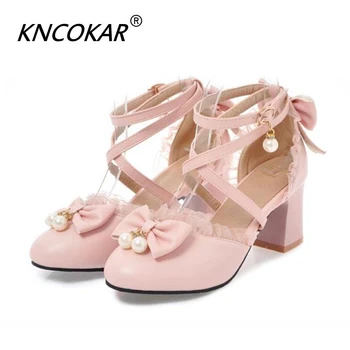 Bow lace loli solid color Baotou word buckle sweet Roman shoes Lolita soft sister hollow high heel sandals z0019
Bow lace loli solid color Baotou word buckle sweet Roman shoes Lolita soft sister hollow high heel sandals z0019