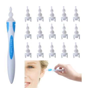 Spiral Rotating Ear Cleaner with 16pcs Replacement Head Tips Soft Flexible Ears Cleaner Tools Swabs Ear Wax Removal Remover Tool
Spiral Rotating Ear Cleaner with 16pcs Replacement Head Tips Soft Flexible Ears Cleaner Tools Swabs Ear Wax Removal Remover Tool