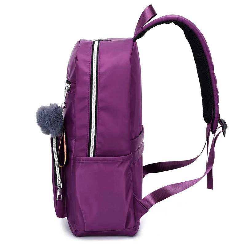 Backpack Women's Nylon Backpack Waterproof Large Capacity Backpack Solid Color Pendant Gift Customization School Bag Backpack
Backpack Women's Nylon Backpack Waterproof Large Capacity Backpack Solid Color Pendant Gift Customization School Bag Backpack