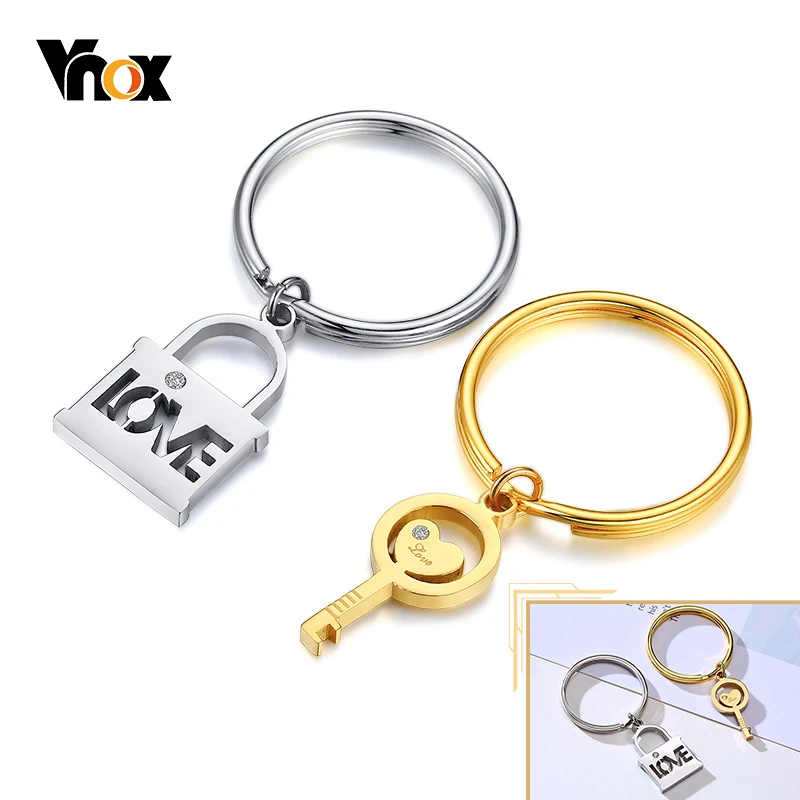 Vnox романтическая пара любовь брелки для ключей Для женщин мужчин