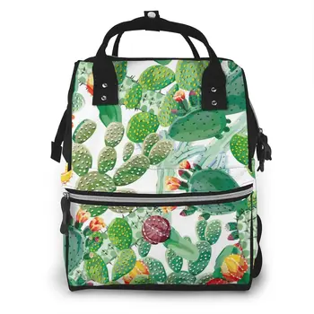 Cactus Watercolor Nappy Backpack Mummy Bag Large Capacity Mom Baby Multi-function Waterproof Outdoor Travel Diaper Bags
Cactus Watercolor Nappy Backpack Mummy Bag Large Capacity Mom Baby Multi-function Waterproof Outdoor Travel Diaper Bags