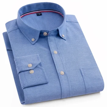 Solid high cotton content button collar long sleeve casual shirts oxford fabric breathable easy care slim fit male clothes
Solid high cotton content button collar long sleeve casual shirts oxford fabric breathable easy care slim fit male clothes