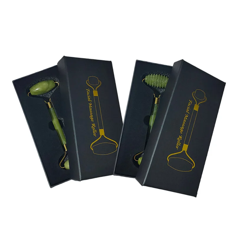 Green Jade Roller Natural Stone Facial Massager V Face Massager Anti Wrinkles Neck Body Massage Tool Real Jade Roller With Box
Green Jade Roller Natural Stone Facial Massager V Face Massager Anti Wrinkles Neck Body Massage Tool Real Jade Roller With Box