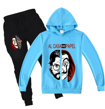 2020 New Money Heist Children Clothes Boys Hoodies Pants 2pcs Sets House of Paper Kid Long Sleeve Girls Hooded Sweatshirts Suits
2020 New Money Heist Children Clothes Boys Hoodies Pants 2pcs Sets House of Paper Kid Long Sleeve Girls Hooded Sweatshirts Suits