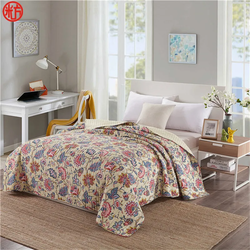 Soft Blankets 100% Cotton Quilts AB Side Autumn Patchwork Quilts Bedspread Sofa Cover Machine Washable Quilts Flowers 180*200cm
Soft Blankets 100% Cotton Quilts AB Side Autumn Patchwork Quilts Bedspread Sofa Cover Machine Washable Quilts Flowers 180*200cm