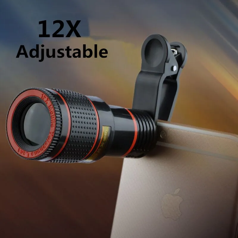 12X adjustable Telephoto Telescope Phone Camera Zoom Lens Universal Clip For Smartphone Mobile Telescopica Lenses Monocular
12X adjustable Telephoto Telescope Phone Camera Zoom Lens Universal Clip For Smartphone Mobile Telescopica Lenses Monocular