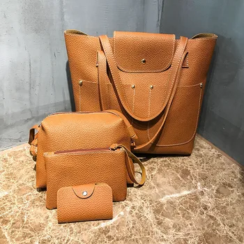 4PCS Handbag Set Ladies Hand Bags Woman Bag Composite Tote Set Messenger Purse bolso Mujer Torebka Damska Femina Dropshipping
4PCS Handbag Set Ladies Hand Bags Woman Bag Composite Tote Set Messenger Purse bolso Mujer Torebka Damska Femina Dropshipping