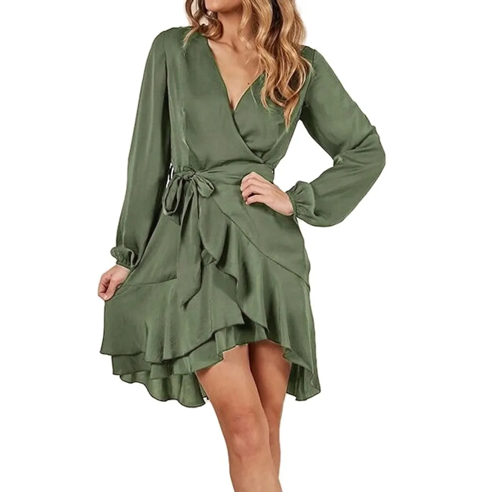 Womail Boho Lantern Sleeve Dress 2019 New Solid Party V Neck Mini Dresses Autumn Dress Women Plus Size
Womail Boho Lantern Sleeve Dress 2019 New Solid Party V Neck Mini Dresses Autumn Dress Women Plus Size