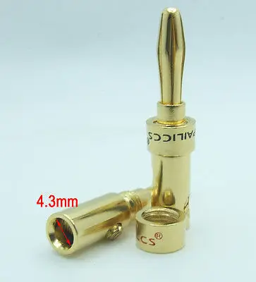 DHL/EMS 100PCS Gold-plated 24K 4mm Banana Plug for Binding Post Probes Instrument-A8
DHL/EMS 100PCS Gold-plated 24K 4mm Banana Plug for Binding Post Probes Instrument-A8