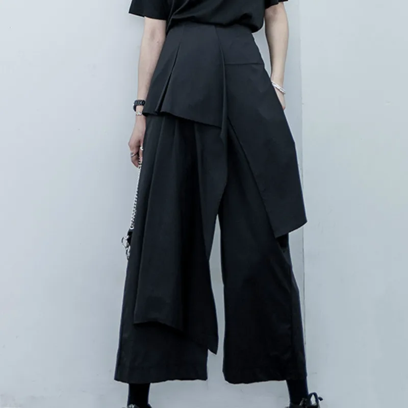 XUXI Flounces High Waist Wide Leg Straight Pants Design Loose Black Casual Pants Female Summer - Points Pantalon Femme FZ1865
XUXI Flounces High Waist Wide Leg Straight Pants Design Loose Black Casual Pants Female Summer - Points Pantalon Femme FZ1865