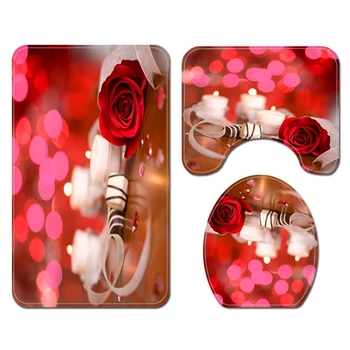 3 Pcs Bathroom Shower Set Waterproof Bath Curtain Set Toilet Cover Mat Non-Slip Rug
3 Pcs Bathroom Shower Set Waterproof Bath Curtain Set Toilet Cover Mat Non-Slip Rug