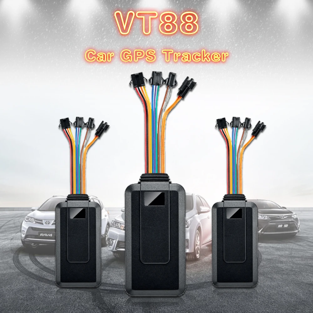 Автомобильный GPS-трекер VT88 2G устройство для отслеживания местоположения в