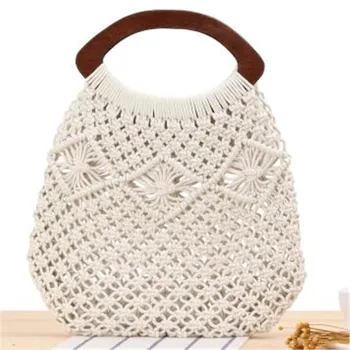 2020 new hollow out women handbags wooden handel beach bags holiday travel bags national totes drop shipping LXG63 
2020 new hollow out women handbags wooden handel beach bags holiday travel bags national totes drop shipping LXG63