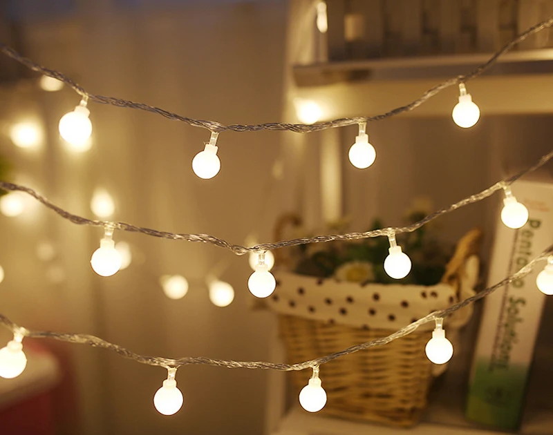 Fairy Lights 10M/20M/30M Snowflake Star Ball Christmas String Lights Garlands Outdoor For Room Wedding Party New Year Decoration Fairy Lights 10M/20M/30M Snowflake Star Ball Christmas String Lights Garlands Outdoor For Room Wedding Party New Year Decoration