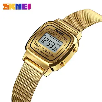 

Fashion Sport SKMEI Watch Women Top Brands Luxury 3Bar Waterproof Ladies Watches Small Dial Digital Watch Relogio Feminino 1252