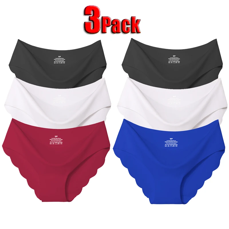 

3Pack Seamless Panty Set Underwear Female Comfort Intimates Fashion Ladies Low-Rise Briefs Panties Women Sexy Lingerie