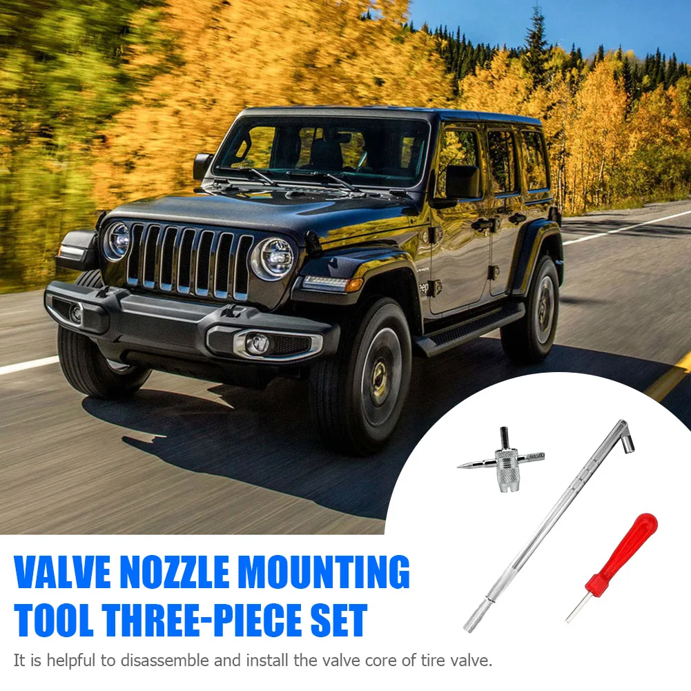 Tire Repair Tools Set Valve Core Wrench Metal Stem Puller Multi-function 4 Way Tool Professional Repair Tools for Car Motorcycle
Tire Repair Tools Set Valve Core Wrench Metal Stem Puller Multi-function 4 Way Tool Professional Repair Tools for Car Motorcycle