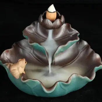 Ceramic Backflow Incense Burner Smoke Waterfall Incense Holder Aromatherapy Furnace Holder Usein Home Office Teahouse Home Decor
Ceramic Backflow Incense Burner Smoke Waterfall Incense Holder Aromatherapy Furnace Holder Usein Home Office Teahouse Home Decor