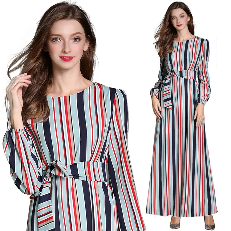 2019 Ethnic-Style Autumn And Winter New Style Long Sleeve Large Size Slimming Striped Dress
2019 Ethnic-Style Autumn And Winter New Style Long Sleeve Large Size Slimming Striped Dress