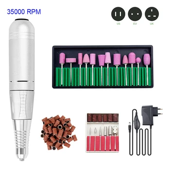 35000RPM Pro Electric Nail Drill Machine Set With portable speed controller For Manicure Remove Nail Polish Gel Nail Art Tools
35000RPM Pro Electric Nail Drill Machine Set With portable speed controller For Manicure Remove Nail Polish Gel Nail Art Tools