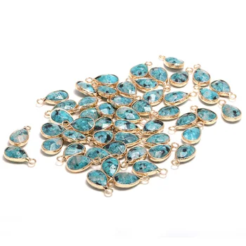 New 5pcs Natural Stone Water Drop Shape Section Blue Agats Pendants for Jewelry Making DIY Necklace Size 10x14mm
New 5pcs Natural Stone Water Drop Shape Section Blue Agats Pendants for Jewelry Making DIY Necklace Size 10x14mm