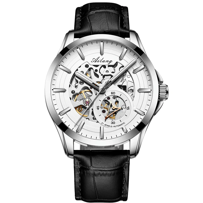 Ailang 2019 new watch men's automatic mechanical hollowing out the trend of famous brand men | Наручные часы
