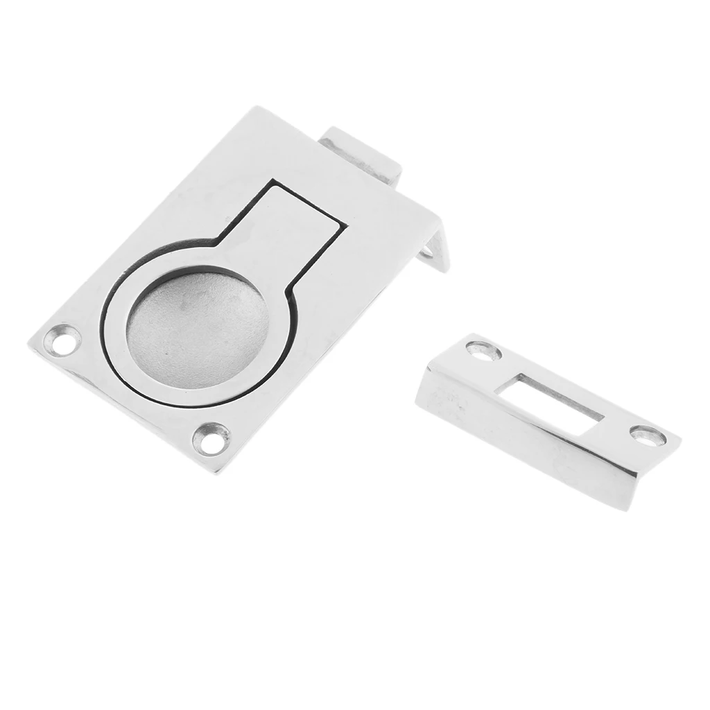 316 Stainless Steel Boat Recessed Hatch Pull Handle Flush Lift Ring with Mounting Plate for RV Marine 316 Stainless Steel Boat Recessed Hatch Pull Handle Flush Lift Ring with Mounting Plate for RV Marine