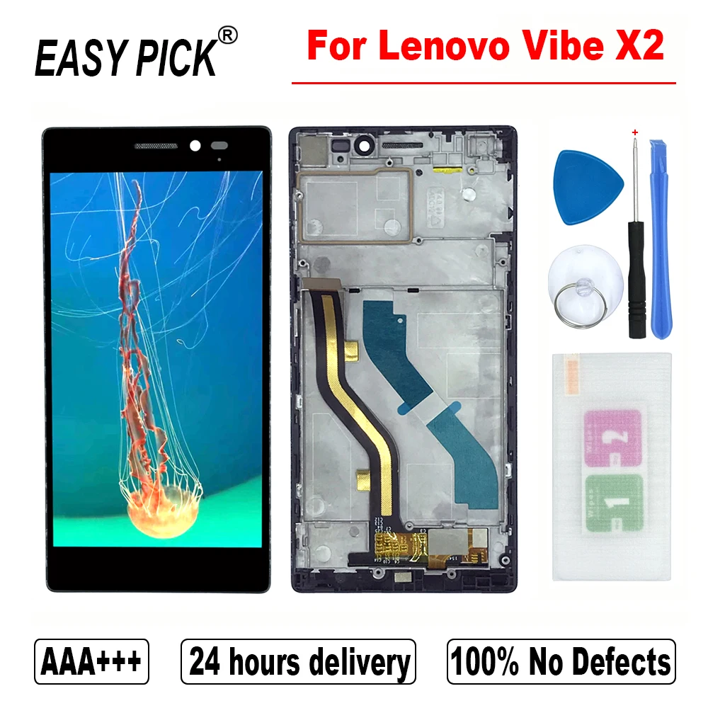 For Lenovo Vibe X2 X2-CU X2-EU X2-AP X2-TO LCD Display Touch Screen Digitizer Assembly Replacement with frame
For Lenovo Vibe X2 X2-CU X2-EU X2-AP X2-TO LCD Display Touch Screen Digitizer Assembly Replacement with frame