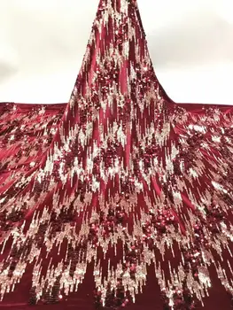 New African Velvet Lace Fabric With Sequins Nigerian French Velvet Lace Fabric High Quality Sequined Velvet For Wedding Dress
New African Velvet Lace Fabric With Sequins Nigerian French Velvet Lace Fabric High Quality Sequined Velvet For Wedding Dress