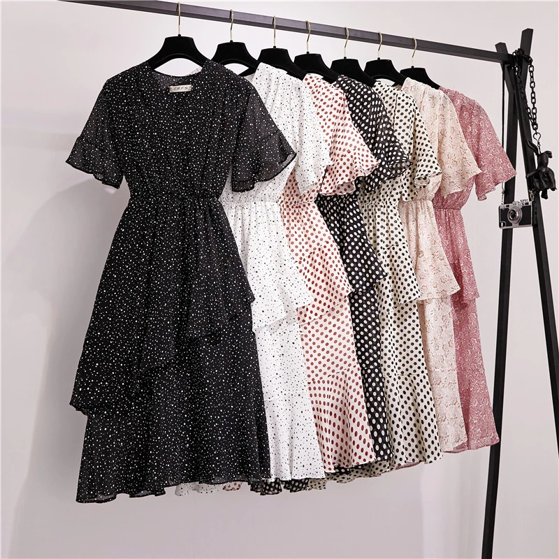 Spring Summer Dress 2020 New Boho Style Beach Dress Fashion Short Sleeve V-neck Polka Dot A-line Party Dress Sundress Vestidos
Spring Summer Dress 2020 New Boho Style Beach Dress Fashion Short Sleeve V-neck Polka Dot A-line Party Dress Sundress Vestidos