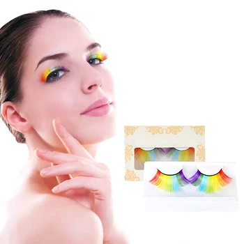 Rainbow Color False Mink Eyelash Bushy Exaggerated False Eyelashes Extension Party Stage Cosplay Accessory
Rainbow Color False Mink Eyelash Bushy Exaggerated False Eyelashes Extension Party Stage Cosplay Accessory