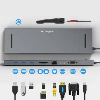 2019 10 in 1 Expansion Card Type-c Expansion Dock Hdmi Hd 4k Usb Hub Multi-function Converter Notebook Docking Station For PC
2019 10 in 1 Expansion Card Type-c Expansion Dock Hdmi Hd 4k Usb Hub Multi-function Converter Notebook Docking Station For PC