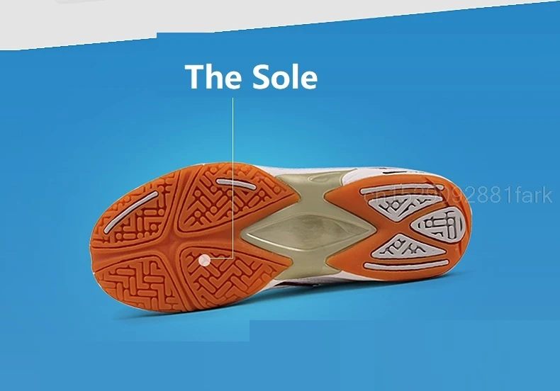 Description Picture 5 of itemProfessional Volleyball Shoes For Men Indoor Sports Sneakers Breathable Cushion Badminton Shoes Mens Anti-Skid Trainers Big Size