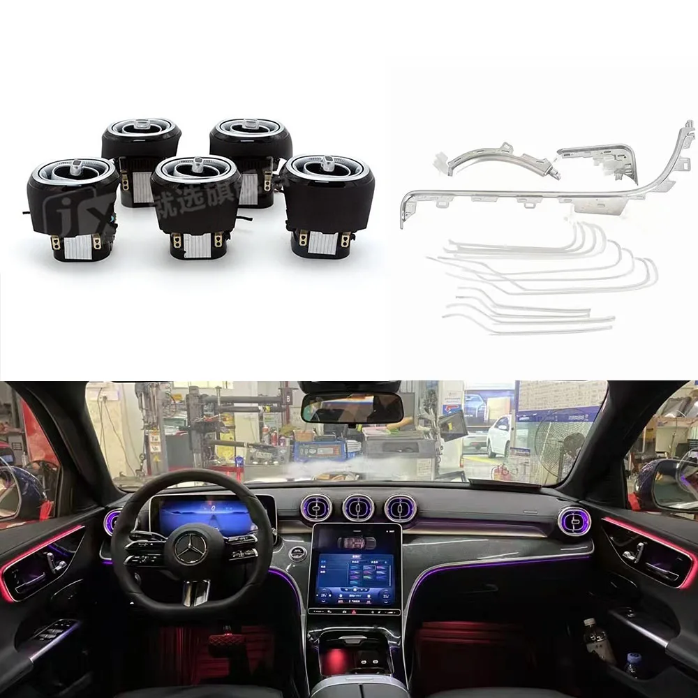 64 цвета, освесветильник для приборной панели, светодиодсветодиодный освещение для вентиляционных отверстий, комплект для Mercedes Benz C Class W206 C200L 2022, атмосферсветильник для двери автомобиля
64 цвета, освесветильник для приборной панели, светодиодсветодиодный освещение для вентиляционных отверстий, комплект для Mercedes Benz C Class W206 C200L 2022, атмосферсветильник для двери автомобиля