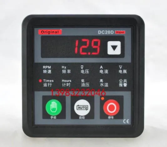 DC20D Genset Controller Upgrade Version for Diesel/Gasoline Engine or Generator with RS485 Communication Port 120060
DC20D Genset Controller Upgrade Version for Diesel/Gasoline Engine or Generator with RS485 Communication Port 120060