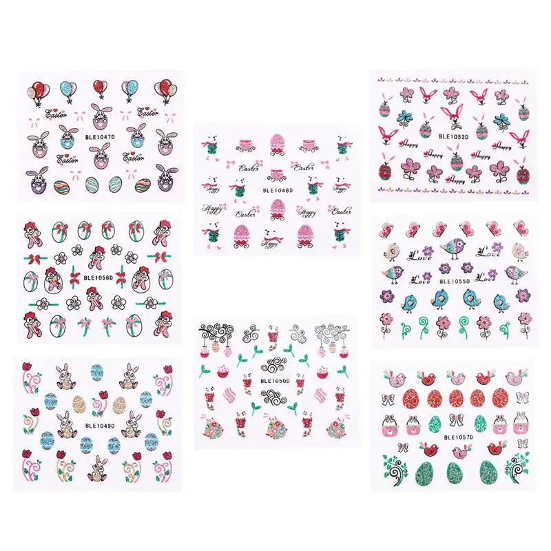 10 Pcs Colorful 3D Nail Stickers Glitter Cartoon Patterned Easter Nail Stickers Exquisite DIY Nail Applique (Random Style)
10 Pcs Colorful 3D Nail Stickers Glitter Cartoon Patterned Easter Nail Stickers Exquisite DIY Nail Applique (Random Style)