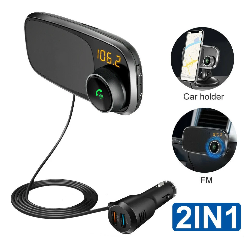 Car Dual USB Charger Handsfree Wireless bluetooth FM Transmitter MP3 Player Handsfree Car Kit Wireless Aux Audio FM Transmiter
Car Dual USB Charger Handsfree Wireless bluetooth FM Transmitter MP3 Player Handsfree Car Kit Wireless Aux Audio FM Transmiter