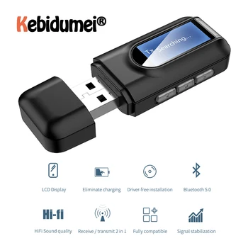 USB Bluetooth Dongle Adapter Transmitter Receiver LCD Display Audio 3.5mm AUX Jack Stereo Adapter For Car PC TV Headphones
USB Bluetooth Dongle Adapter Transmitter Receiver LCD Display Audio 3.5mm AUX Jack Stereo Adapter For Car PC TV Headphones