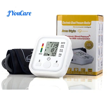 

JYouCare Digital Upper Arm Blood Pressure Pulse Monitors tonometer Portable bp Blood Pressure Monitor meters sphygmomanometer