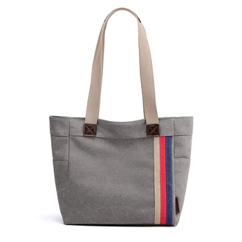 Simple All Match Striped Canvas Women Handbag Casual Totes Ladies Shoulder Bag Daily Shopping Girls
Simple All Match Striped Canvas Women Handbag Casual Totes Ladies Shoulder Bag Daily Shopping Girls