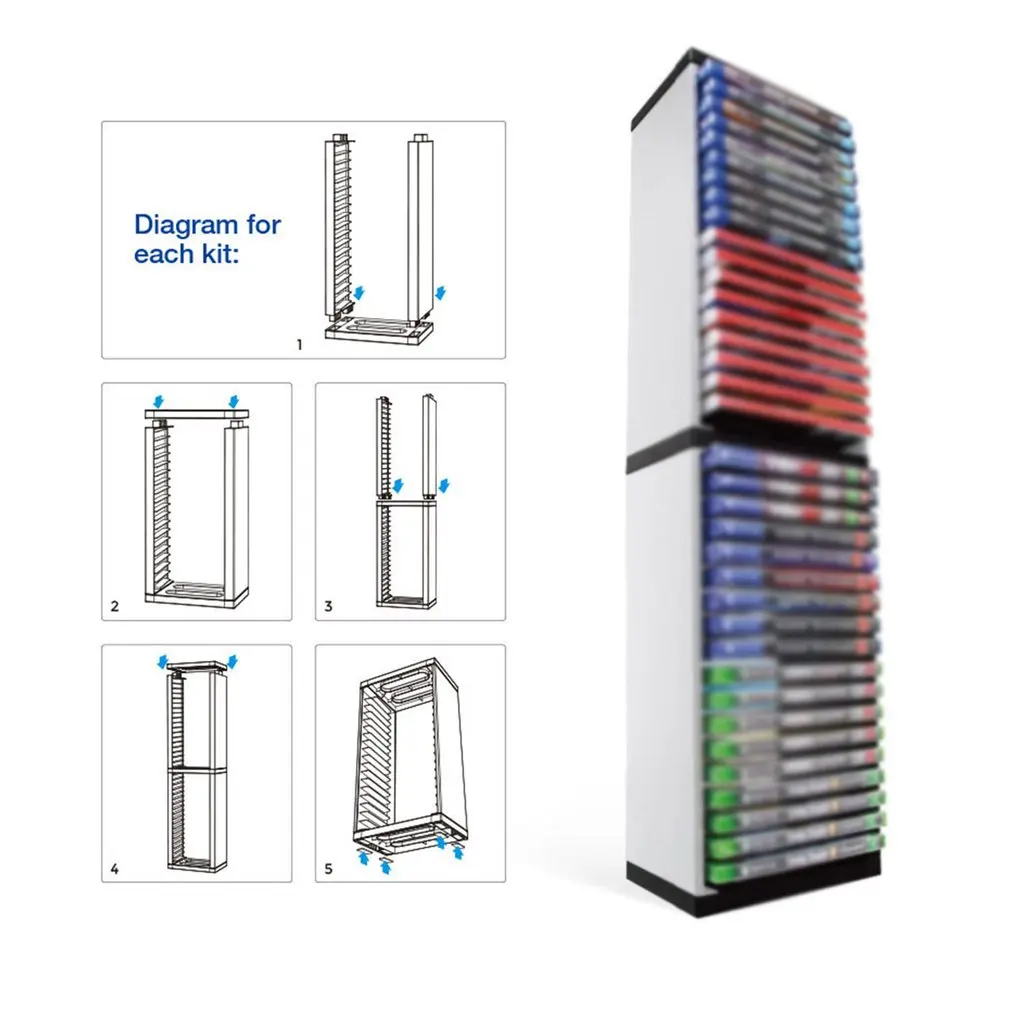 Storage Box Bracket Double-layer Game Disc Storage Rack For PS5 Host Portable Game Disc Storage Rack
Storage Box Bracket Double-layer Game Disc Storage Rack For PS5 Host Portable Game Disc Storage Rack